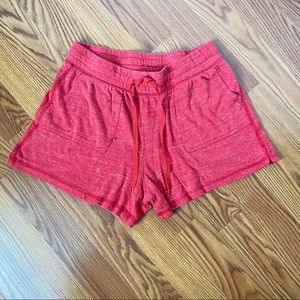 Cotton drawstring shorts
